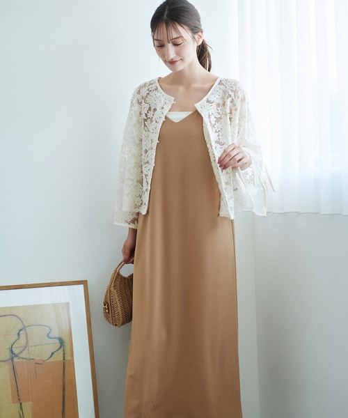 fifth(フィフス)の「ドライタッチキャミソールワンピース(ワンピース・レディース・ベージュ/ネイビー/サックスブルー・M)」の10枚目の写真