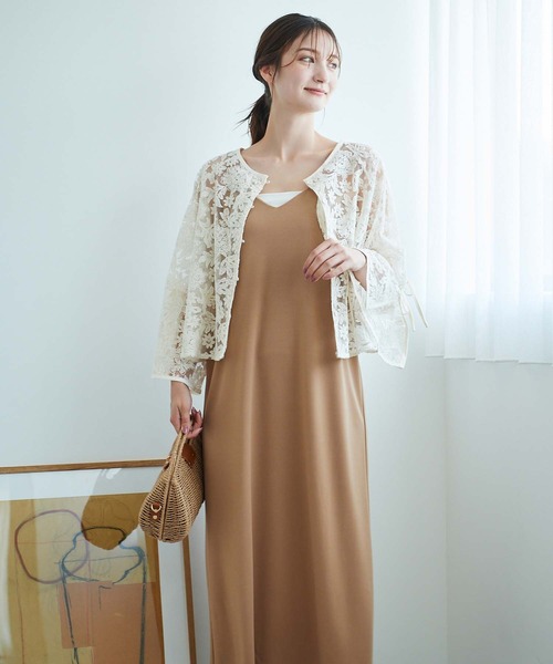 fifth(フィフス)の「ドライタッチキャミソールワンピース(ワンピース・レディース・ベージュ/ネイビー/サックスブルー・M)」の9枚目の写真