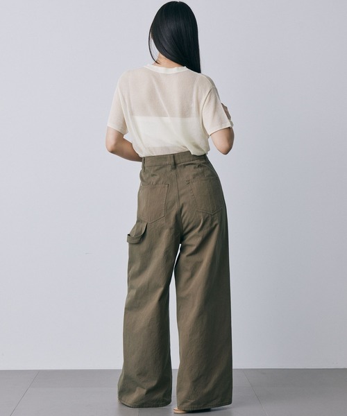 BABYLONE（バビロン）の「[OT}ﾁﾉﾍﾟｲﾝﾀｰPT（チノパンツ・レディース・オフホワイト/カーキ・36inch/38inch）」の10枚目の写真