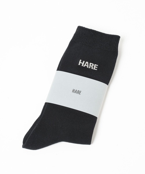 HARE（ハレ）の「HAREロゴSOX(HARE)（ソックス/靴下・メンズ・ブラック/ライトグレー・FREE）」の12枚目の写真