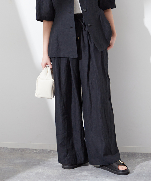 セール】《追加》リネンキャンバスワイドイージーパンツ（その他パンツ  