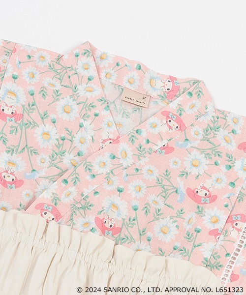 petit main（プティマイン）の「【サンリオキャラクターズ】甚平（浴衣・キッズ・レッド/オフホワイト/ライトピンク・80ｃｍ/90cm/110cm/100cm/120cm/130cm）」の7枚目の写真