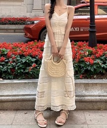 gossip!ロサンゼルス | フェミニン レース レイヤード ティアードキャミワンピース(ワンピース)