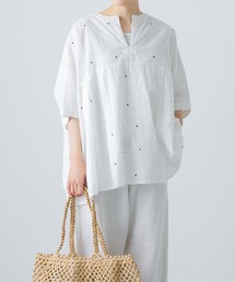 かぐれ | ドット刺しゅうワイドプルオーバー(シャツ/ブラウス)