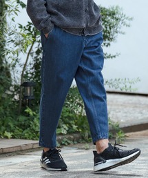 mp12585-10OZデニムワイドテーパードパンツ