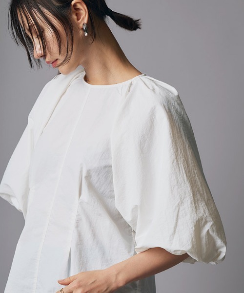 RASW（ラス）の「[RASW]バルーンスリーブブラウス（シャツ/ブラウス・レディース・ブラック/オフホワイト・M）」の21枚目の写真
