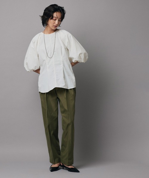 RASW（ラス）の「[RASW]バルーンスリーブブラウス（シャツ/ブラウス・レディース・ブラック/オフホワイト・M）」の8枚目の写真
