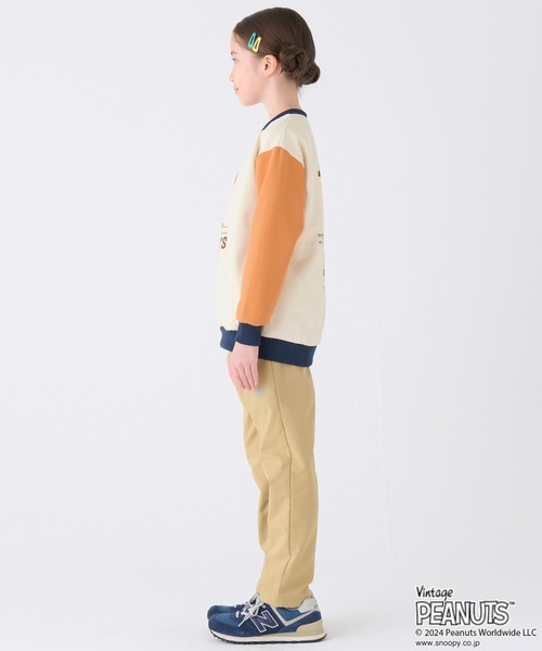 KRIFF MAYER（クリフメイヤー）の「裏起毛クルー(スヌーピー)（スウェット・キッズ・ネイビー/オレンジ/グレー/カラフル/ナチュラル・170/160/150/140/130/120）」の14枚目の写真