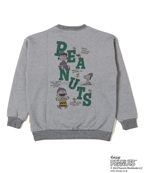 KRIFF MAYER（クリフメイヤー）の「裏起毛クルー(スヌーピー)（スウェット・キッズ・ネイビー/オレンジ/グレー/カラフル/ナチュラル・170/160/150/140/130/120）」の19枚目の写真