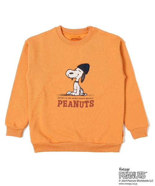 KRIFF MAYER（クリフメイヤー）の「裏起毛クルー(スヌーピー)（スウェット・キッズ・ネイビー/オレンジ/グレー/カラフル/ナチュラル・170/160/150/140/130/120）」の20枚目の写真