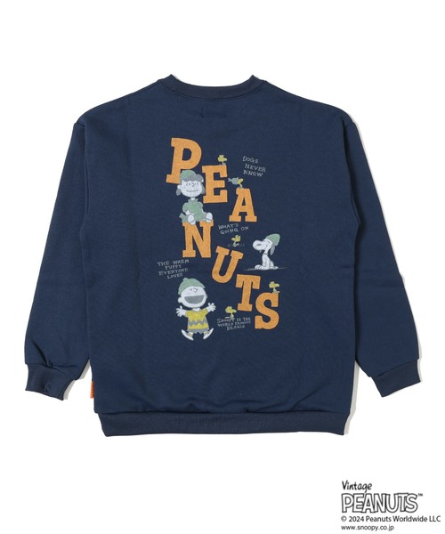 KRIFF MAYER（クリフメイヤー）の「裏起毛クルー(スヌーピー)（スウェット・キッズ・ネイビー/オレンジ/グレー/カラフル/ナチュラル・170/160/150/140/130/120）」の22枚目の写真