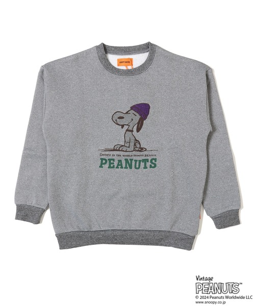 KRIFF MAYER（クリフメイヤー）の「裏起毛クルー(スヌーピー)（スウェット・キッズ・ネイビー/オレンジ/グレー/カラフル/ナチュラル・170/160/150/140/130/120）」の18枚目の写真