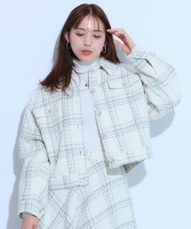 Mystrada ツイードCPOジャケット フレアミニスカート セット 【公式通販】