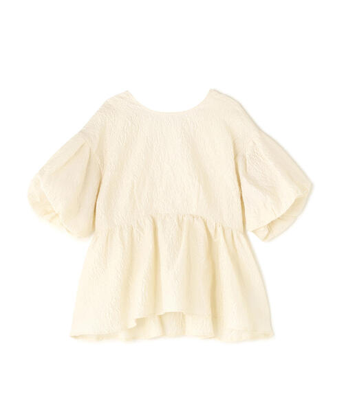 NATURAL BEAUTY BASIC（ナチュラルビューティーベーシック）の「◇バックシャンジャガードペプラムブラウス（シャツ/ブラウス・レディース・オフホワイト/ピンク・FREE）」の19枚目の写真