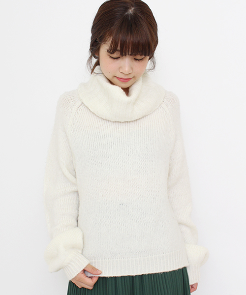 Kastane（カスタネ）の「オフタートルプルオーバー（ニット/セーター・レディース・アイボリー/ブラウン/ブルー/その他14・FREE）」の2枚目の写真