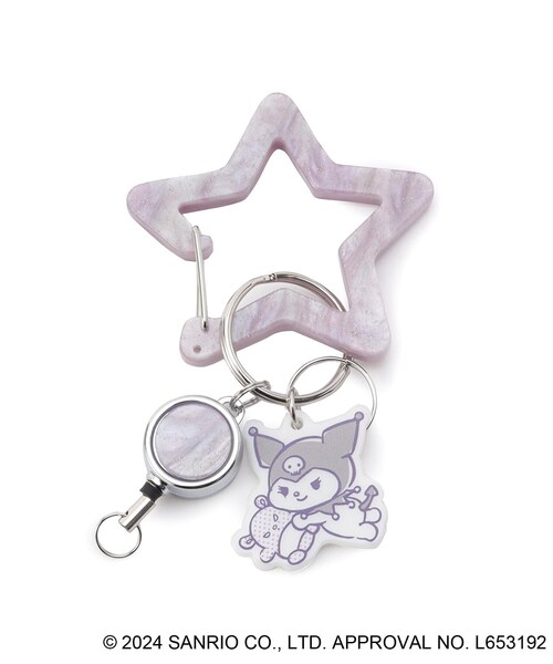 one'sterrace（ワンズテラス）の「◆サンリオキャラクターズ カラビナ クロミ（キーケース/キーアクセサリー・レディース・パープル系2・99）」の6枚目の写真