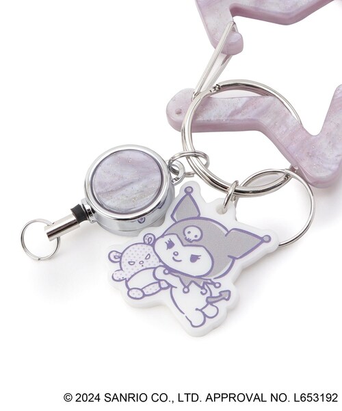 one'sterrace（ワンズテラス）の「◆サンリオキャラクターズ カラビナ クロミ（キーケース/キーアクセサリー・レディース・パープル系2・99）」の4枚目の写真