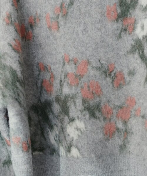 natural couture（ナチュラルクチュール）の「花柄ジャガード起毛ニット（ニット/セーター・レディース・モカ/グレー/アイボリー/ブラック・FREE）」の18枚目の写真