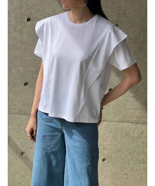 【セール】モノトーンデザインTシャツ（Tシャツ/カットソー）｜Day and Grade（デイアンドグレイド）