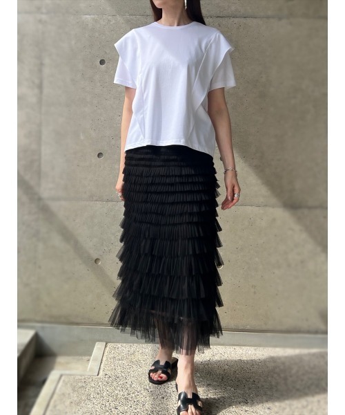 【セール】モノトーンデザインTシャツ（Tシャツ/カットソー）｜Day and Grade（デイアンドグレイド）