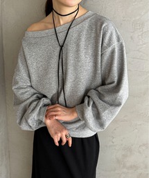 feepur | エンブロイダリーワンショルスウェット(スウェット)