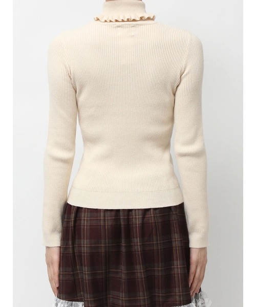 merry jenny（メリージェニー）の「frillリブタートルニット（ニット/セーター・レディース・グレー/ブルー/アイボリー・FREE）」の15枚目の写真