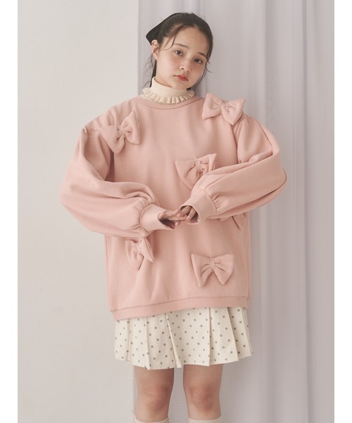 merry jenny（メリージェニー）の「frillリブタートルニット（ニット/セーター・レディース・グレー/ブルー/アイボリー・FREE）」の6枚目の写真