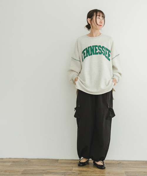 ITEMS URBANRESEARCH（アイテムズ アーバンリサーチ）の「裏起毛ロゴスウェット（スウェット・レディース・グレー系その他/グレー/グリーン・FREE）」の17枚目の写真