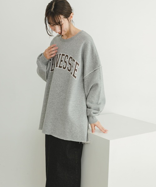 ITEMS URBANRESEARCH（アイテムズ アーバンリサーチ）の「裏起毛ロゴスウェット（スウェット・レディース・グレー系その他/グレー/グリーン・FREE）」の20枚目の写真