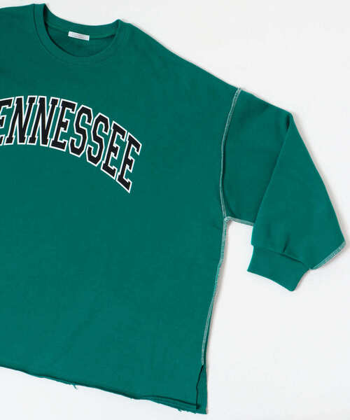 ITEMS URBANRESEARCH（アイテムズ アーバンリサーチ）の「裏起毛ロゴスウェット（スウェット・レディース・グレー系その他/グレー/グリーン・FREE）」の7枚目の写真