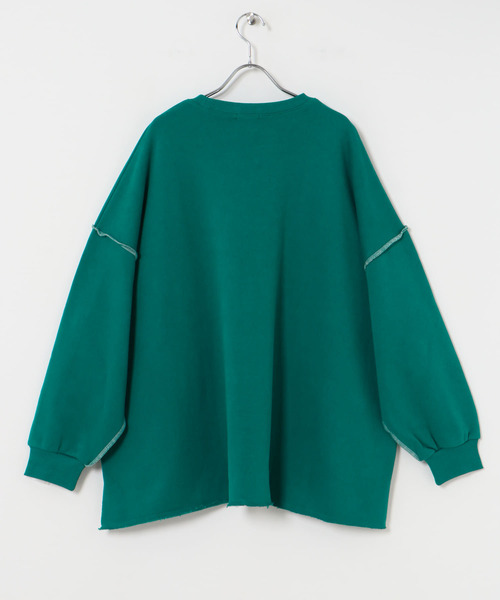 ITEMS URBANRESEARCH（アイテムズ アーバンリサーチ）の「裏起毛ロゴスウェット（スウェット・レディース・グレー系その他/グレー/グリーン・FREE）」の8枚目の写真