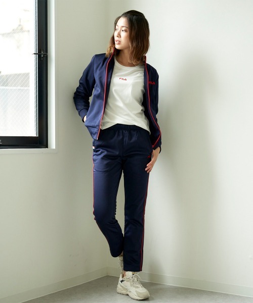 FILA（フィラ）の「裏起毛ジャージ　ロングパンツ（その他パンツ・レディース・ネイビー/ブラック/ラベンダー・X-LARGE/MEDIUM/LARGE）」の17枚目の写真