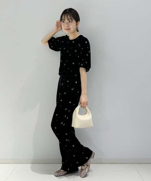 【セール】《WEB限定》Le decore / ル デコレ3cm flower classicメリージェーン（パンプス）｜LE TALON（ルタロン）