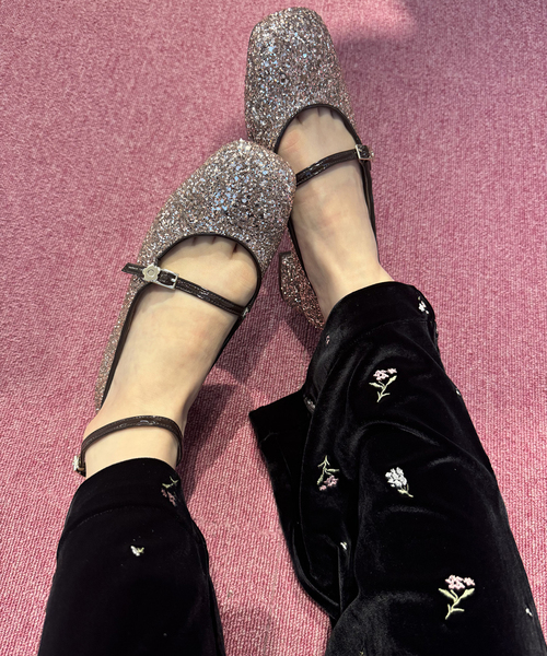 【セール】《WEB限定》Le decore / ル デコレ3cm flower classicメリージェーン（パンプス）｜LE TALON（ルタロン）