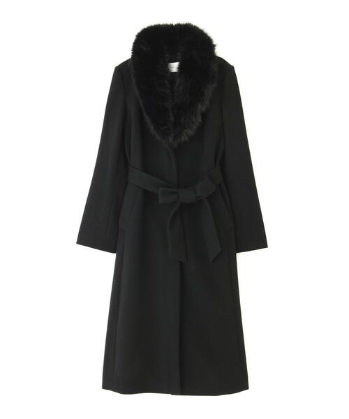 ◇カシミア混ベルテッドコート（ステンカラーコート）｜PINKY&DIANNE