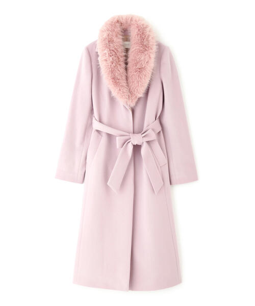 ◇カシミア混ベルテッドコート（ステンカラーコート）｜PINKY&DIANNE