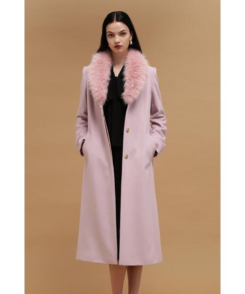 ◇カシミア混ベルテッドコート（ステンカラーコート）｜PINKY&DIANNE