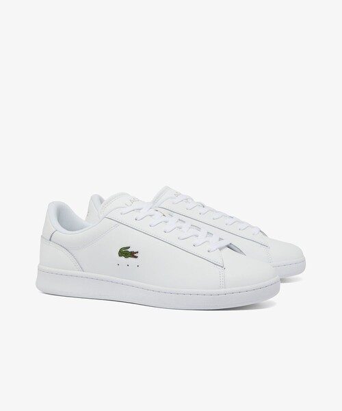 LACOSTE（ラコステ）の「メンズ CARNABY SET 224 6 SMA（スニーカー・メンズ・ホワイト×ホワイト・25.5cm/26.5cm/28.5cm/25.0cm/26.0cm/27.0cm/28.0cm/30.0cm/29.0cm）」の4枚目の写真