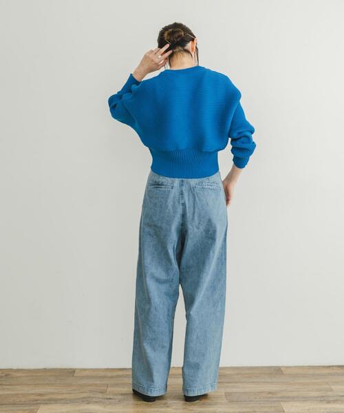 ITEMS URBANRESEARCH(アイテムズ アーバンリサーチ)の「ドルマンリブニットプルオーバー(ニット/セーター・レディース・ブラック/オフホワイト/レッド/ブルー・FREE)」の18枚目の写真