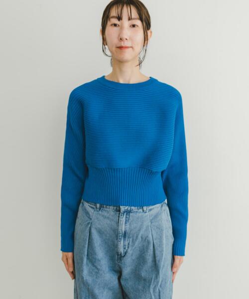 ITEMS URBANRESEARCH(アイテムズ アーバンリサーチ)の「ドルマンリブニットプルオーバー(ニット/セーター・レディース・ブラック/オフホワイト/レッド/ブルー・FREE)」の19枚目の写真