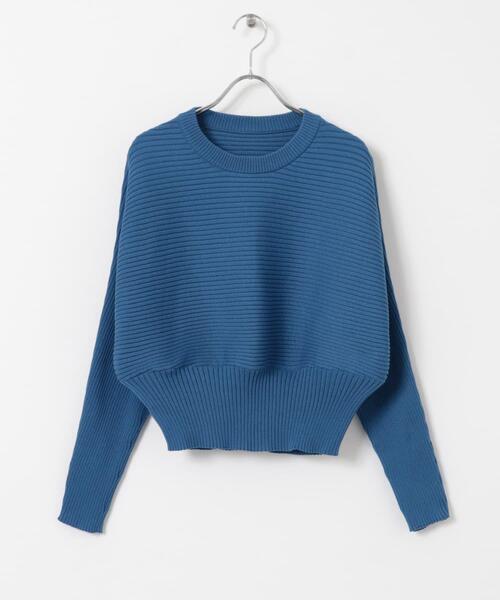 ITEMS URBANRESEARCH(アイテムズ アーバンリサーチ)の「ドルマンリブニットプルオーバー(ニット/セーター・レディース・ブラック/オフホワイト/レッド/ブルー・FREE)」の10枚目の写真