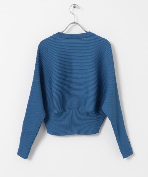 ITEMS URBANRESEARCH(アイテムズ アーバンリサーチ)の「ドルマンリブニットプルオーバー(ニット/セーター・レディース・ブラック/オフホワイト/レッド/ブルー・FREE)」の12枚目の写真