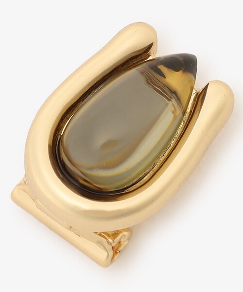 Afternoon Tea（アフタヌーンティー）の「ストーンイヤリング（イヤリング・レディース・ベージュ/グリーン・ONE SIZE）」の3枚目の写真