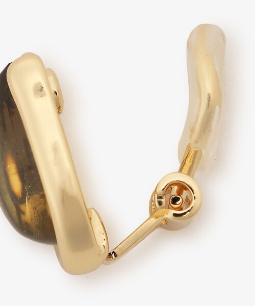 Afternoon Tea（アフタヌーンティー）の「ストーンイヤリング（イヤリング・レディース・ベージュ/グリーン・ONE SIZE）」の4枚目の写真