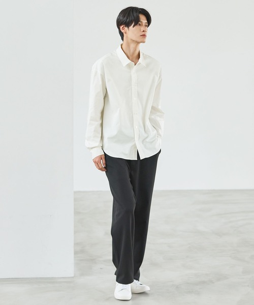 抗しわ吸汗速乾機能性長袖ブロードシャツ（シャツ/ブラウス