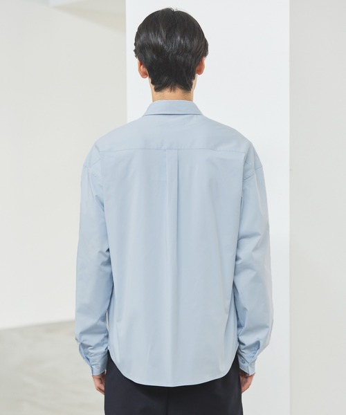 抗しわ吸汗速乾機能性長袖ブロードシャツ（シャツ/ブラウス