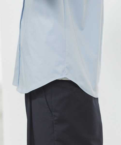 ESSENTIALS WARDROBE(エッセンシャルワードローブ)の「抗しわ吸汗速乾機能性長袖ブロードシャツ(シャツ/ブラウス・メンズ・ホワイト/ブルー/グレー・L/M/S/XL)」の10枚目の写真
