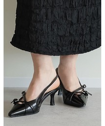 Re:EDIT | [2024AW SHOES COLLECTION][大きいサイズ有]細ベルトポインテッドトゥミュール(パンプス)