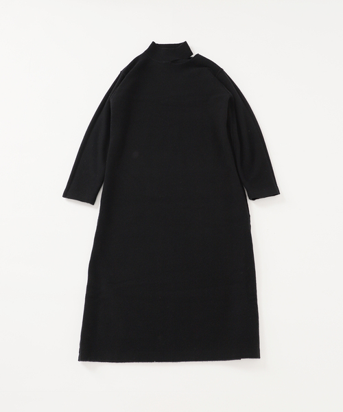 VERMEIL par iena(ヴェルメイユパーイエナ)の「ウールカシミヤスリットネックワンピース(ワンピース・レディース・レッド/ブラック・FREE)」の14枚目の写真