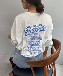 【WEB限定】バーガー発泡プリントロンT